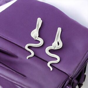 3/25 NWT 2025 "Year of the Snake" Silver Snake Design Earring Jackets
